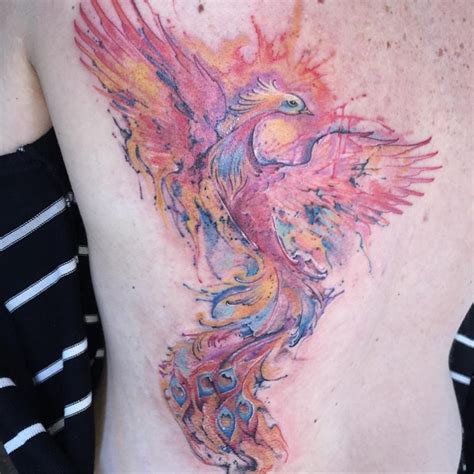 Watercolor Phoenix Tattoo Designs, Ideas and Meaning - Tattoos For You