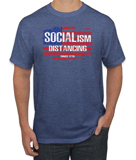 Political Shirt Statement T-Shirts Socialism Distancing | Etsy