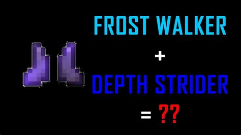 Frost Walker+Depth Strider=? - YouTube