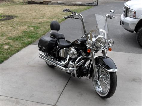 Windshield issues with Ape hangers solution - Harley Davidson Forums