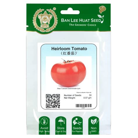 BAN LEE HUAT Seed HI01 Heirloom Tomato (Pack)