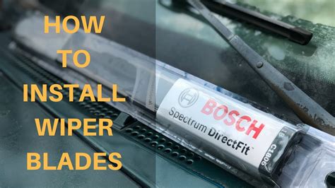 How To Install Windshield Wipers - YouTube