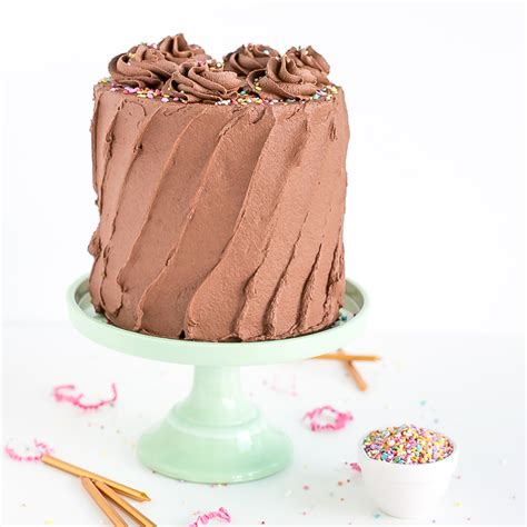 Chocolate Chip Cake With Whipped Chocolate Buttercream - Liv for Cake