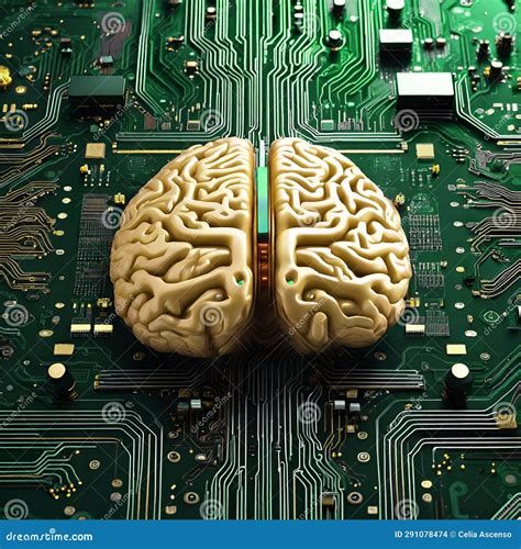 Brain on a Chip Artificial Intelligence Stock Illustration ...