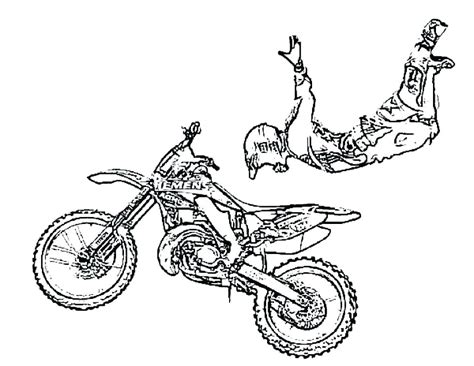 Dirt Bike Colouring Pages To Print at GetColorings.com | Free printable ...