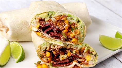 Spicy Corn Burrito Recipe w/ Godshall's Angus Steak Bacon - YouTube