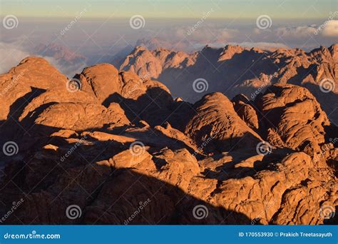 Sunrise at Mount Sinai stock photo. Image of natural - 170553930