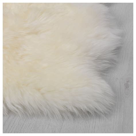 SKOLD white, Sheepskin, Min. length: 60 cm - IKEA | Faux sheepskin rug, Ikea sheepskin ...