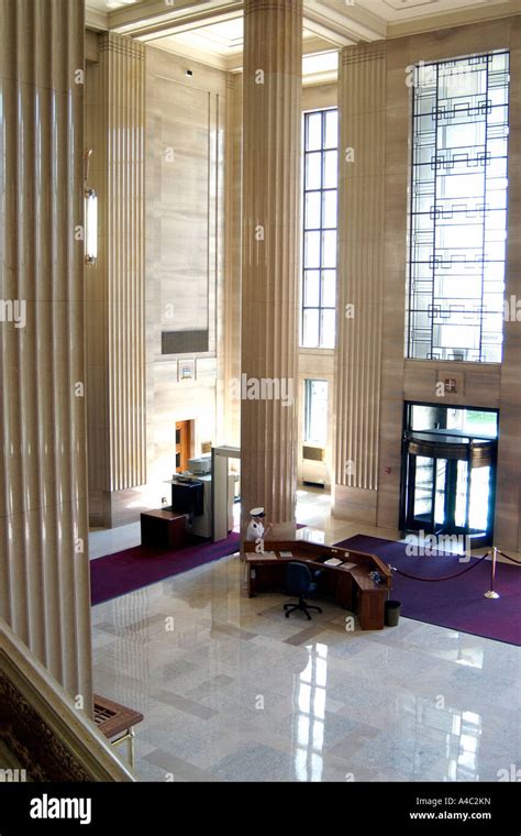 Guard inside Canadian Supreme Court building Stock Photo - Alamy