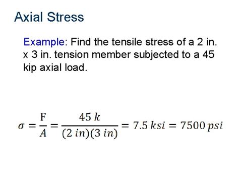 Beam Design Beam Design Beam Design Stress Axial