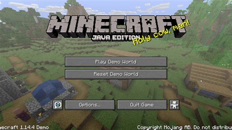 Minecraft: Java Edition - Main Menu - YouTube