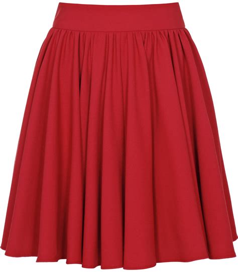 Lyst - Reiss Alana Full Gathered Skirt in Red