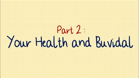 Your Health and Buvidal - The Patient's Guide to Buvidal Part 2 - YouTube