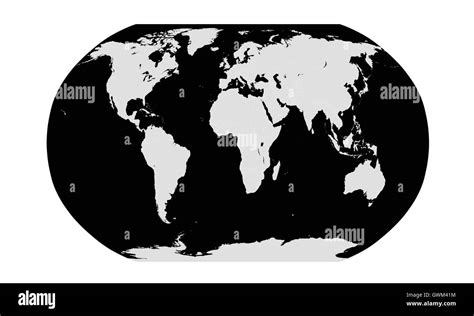 Flat Earth Map Black And White