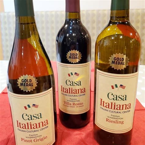 Casa has its own Wine Label - Casa Italiana - Italian Cultural Center