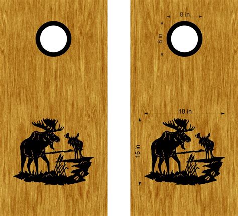 Moose Lake Cornhole Board Decals Sticker Cornhole Board Decals, Cornhole Set, Cornhole Boards ...