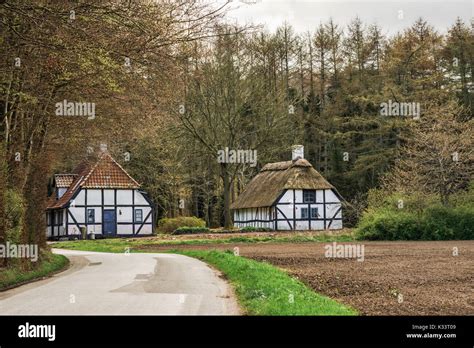 Old houses in the countryside in Langeland, Denmark Stock Photo - Alamy