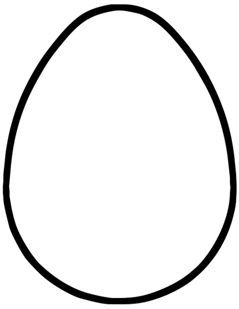 Egg Outline Printable