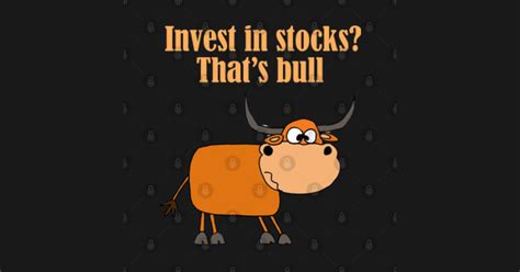 Funny Bull Stock Market Cartoon - Stock Market - Pin | TeePublic