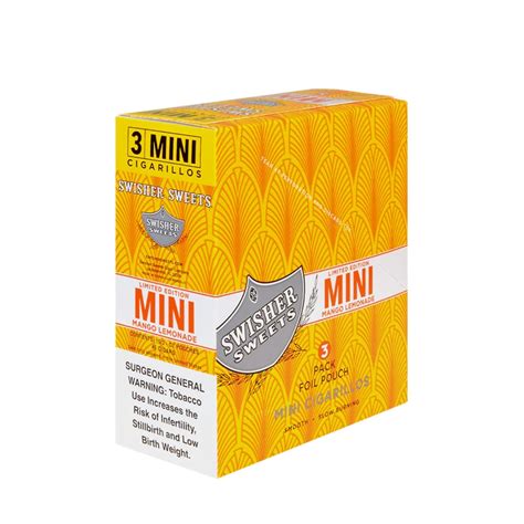 Swisher Sweets Cigarillos MINI Foil Pack Mango Lemonade -025