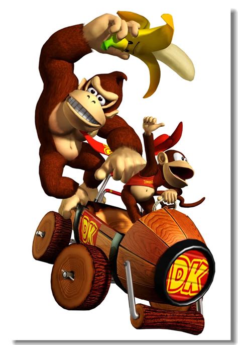 Custom Canvas Wall Decor Super Mario Kart Poster Donkey Kong Wall ...