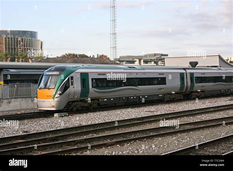 Dublin Heuston ,Ireland, April 2009, an Iarnrod Eireann train service ...