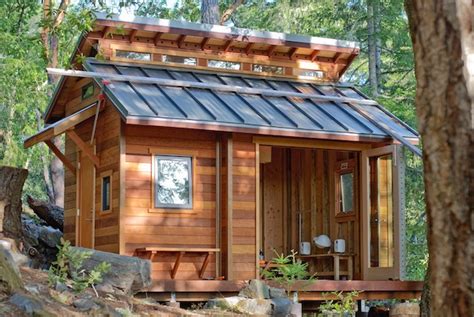 Tiny House Shelters You for Cheap in the Mountainous Woods