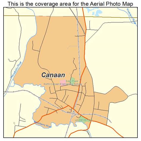 Aerial Photography Map of Canaan, CT Connecticut