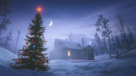 🔥 Free Download Christmas Tree Cabin 4k Wallpaper Iphone Hd Phone 6140h ...