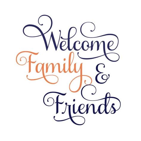 Welcome Sign SVG, Welcome Family & Friends SVG, Welcome SVG, Digital ...