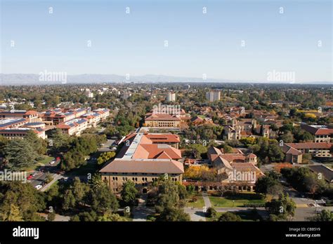 Stanford University aerial view Stock Photo - Alamy