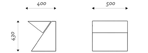 Banco Tangram — De Lazzari | Mesa de desenho, Parklet, Bancada