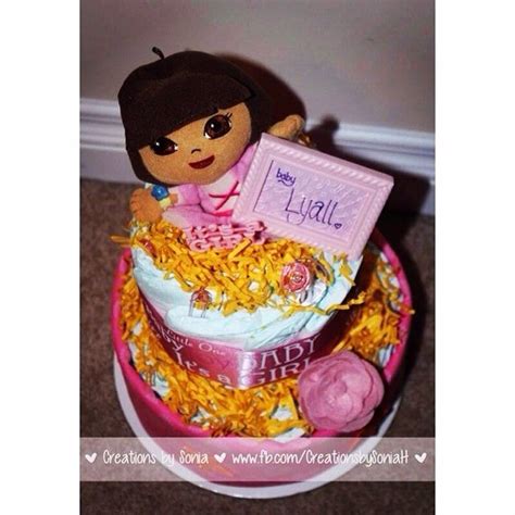 Dora the Explorer Diaper Creation for Baby L! Baked fresh with ...