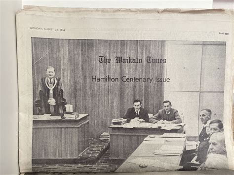 OLD NEWSPAPER: The Waikato Times, Hamilton Centenary Edition 1964