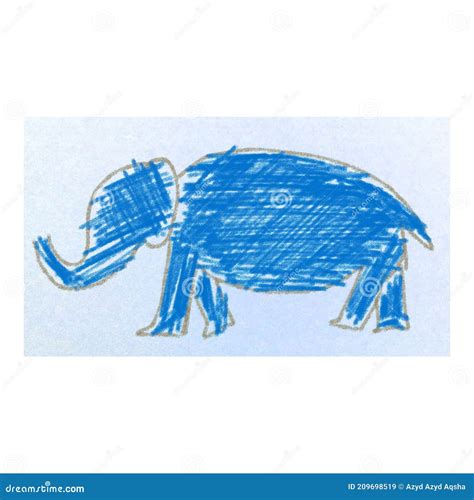 Drawing Of Elephant. Vector Illustration | CartoonDealer.com #14913232