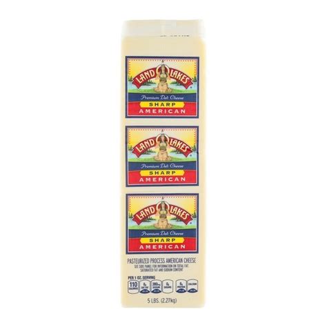 Land O Lakes Land O Lakes Premium Deli Cheese Sharp American (5 lb) - Instacart