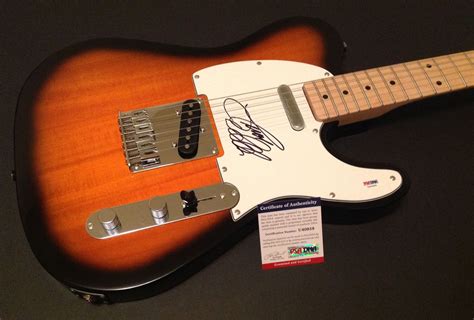 JASON ALDEAN SIGNED FENDER TELECASTER GUITAR PSA DNA U40959 | Guitar ...