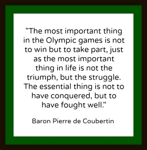 Pierre de Coubertin, the Olympic creed | Funny words, Olympic games, Words