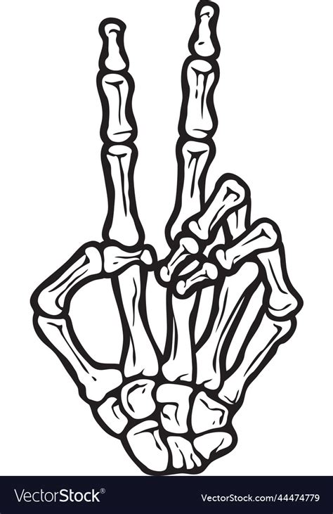 Skeleton Peace Sign Svg Skeleton Victory Sign Png Peace Sign | My XXX ...