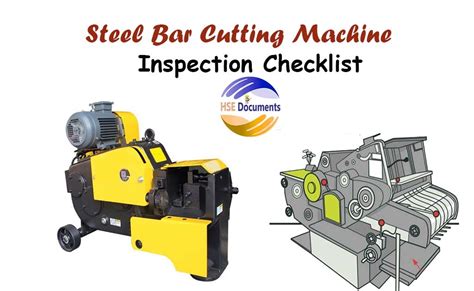 Steel Bar Cutting Machine Inspection Checklist - HSE Documents