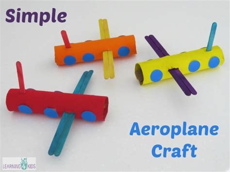 Simple Aeroplane Craft | Learning 4 Kids