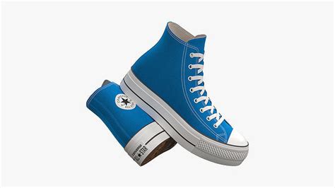 Chuck Taylor All Star Lift Platform High Top Blue 3D model | CGTrader