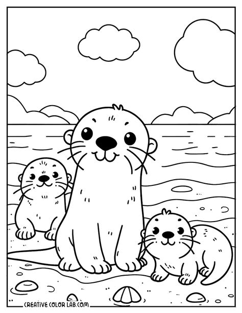 10 Otter Coloring Pages | Free PDF Printables