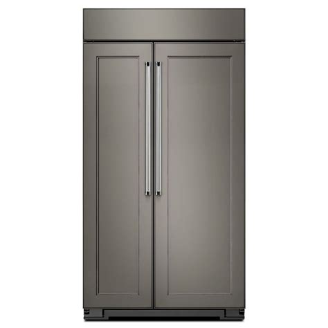 Shop KitchenAid 30.1-cu ft Counter-Depth Built-In Side-by-Side ...