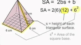 Surface Area Of A Square Pyramid | Doovi