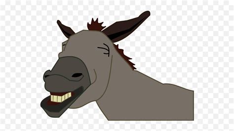 Donkey Smiling Vector Image - Clipart Donkey Head Emoji,Donkey Emoji ...