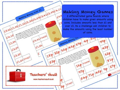 Making Money Games - KS1, KS2 Money Measurement Maths Teaching Resources, Activities and Games ...