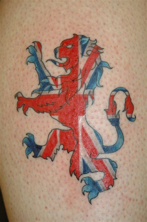 England | Lion tattoo design, British tattoo, Jack tattoo