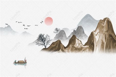 New Chinese Landscape Painting, Paint, News, New Chinese PNG Hd ...