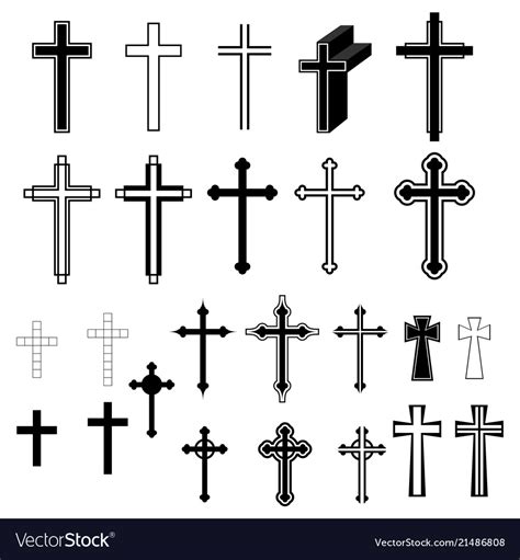 Christian cross Royalty Free Vector Image - VectorStock